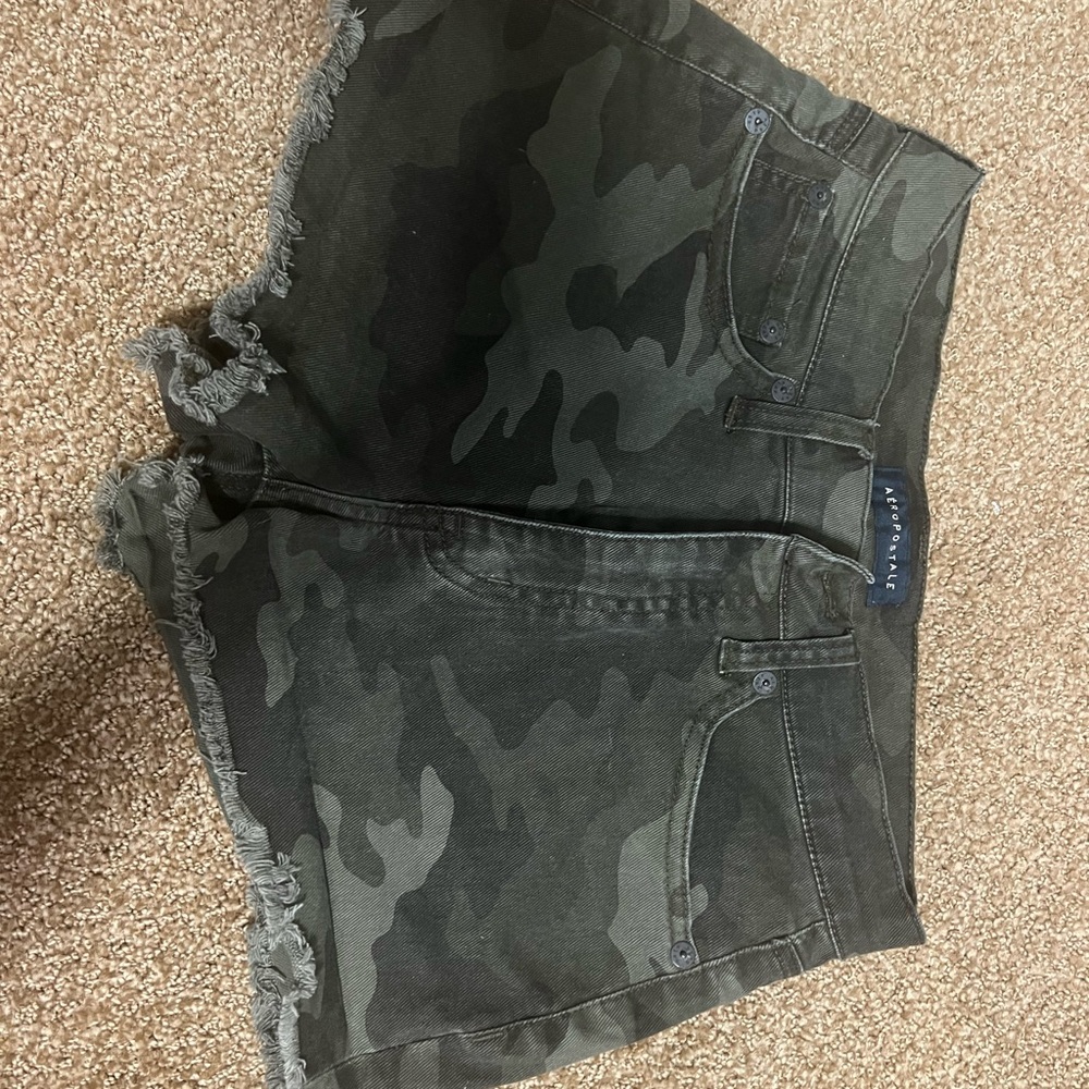 Aeropostale Camo Jean Shorts